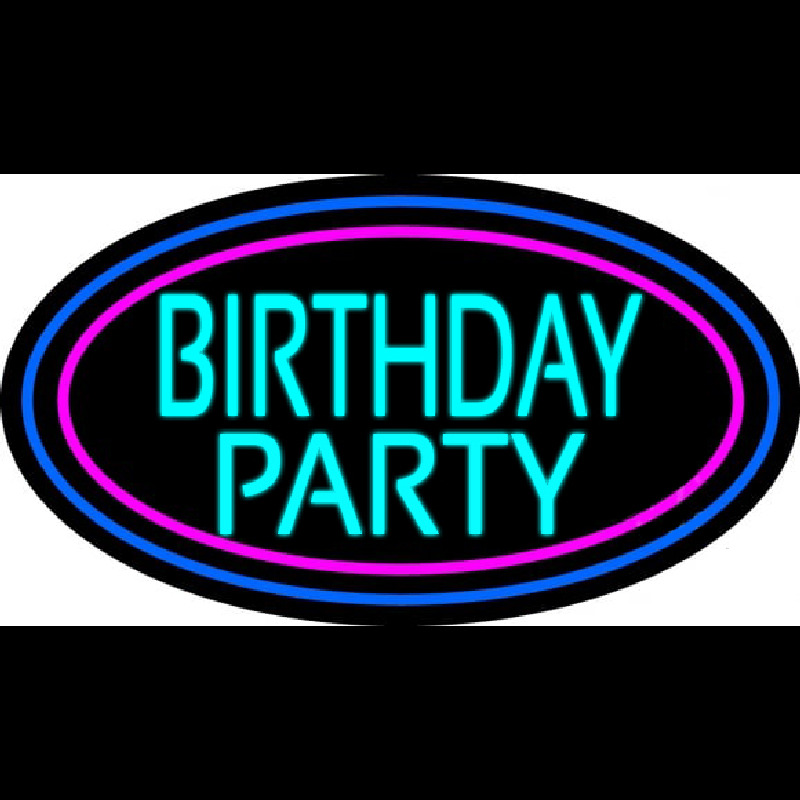 Birthday Party Neonskylt