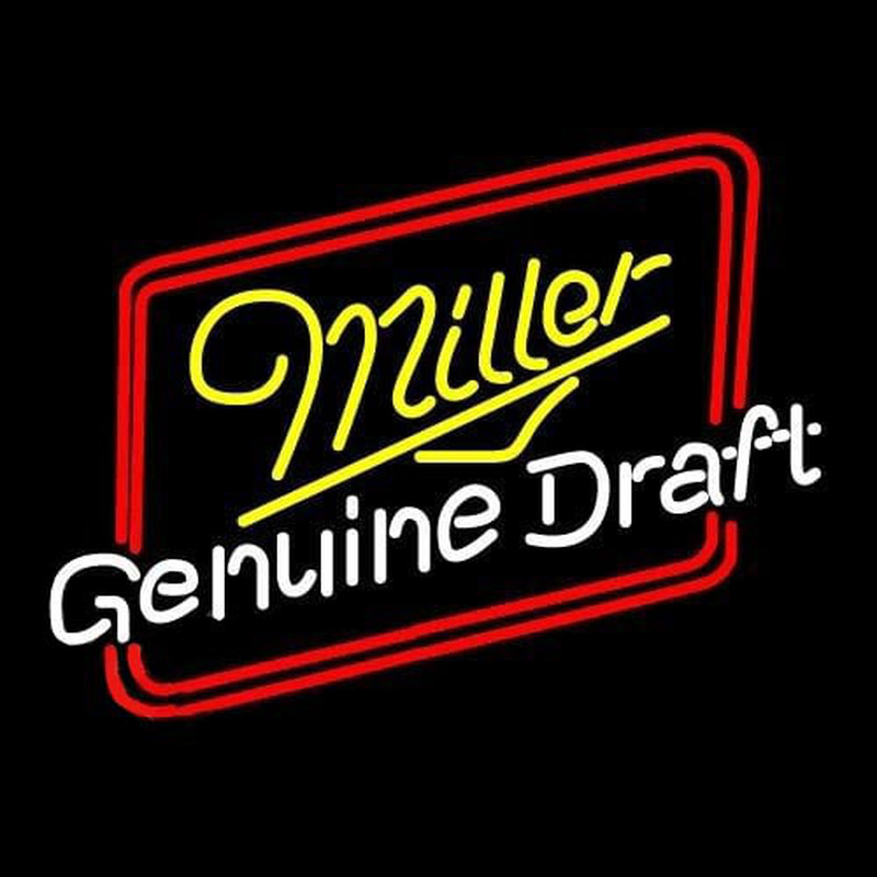 Miller Genuine Draft Hollywood Beer Sign Neonskylt