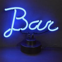 Blue Bar Desktop Neonskylt