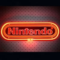 Nintendo Black Butik Öppet Neonskylt
