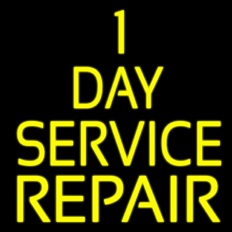 1 Day Repair Service Neonskylt