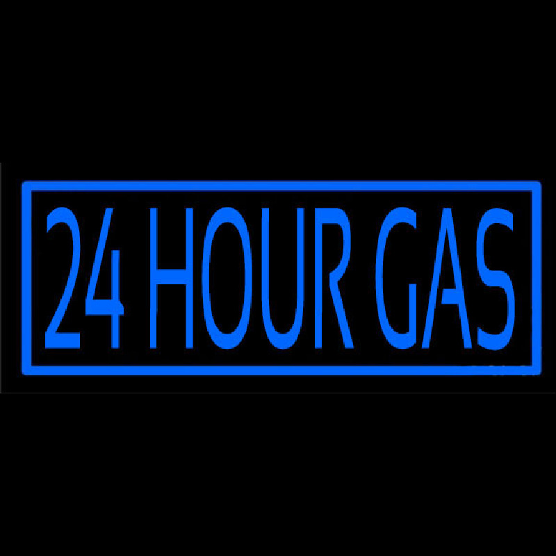 24 Hour Gas Neonskylt