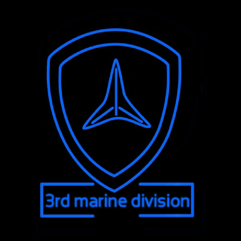 3rd Marine Division Neonskylt