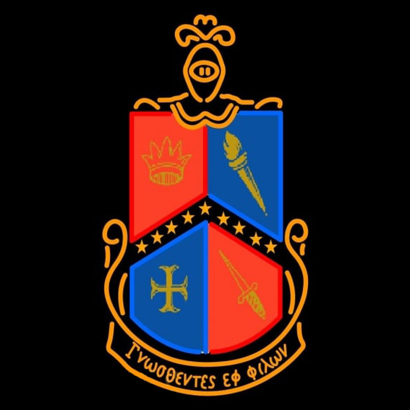 Alpha Delta Gamma Logo Neonskylt