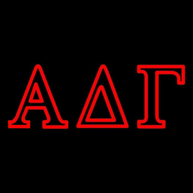 Alpha Delta Gamma Neonskylt