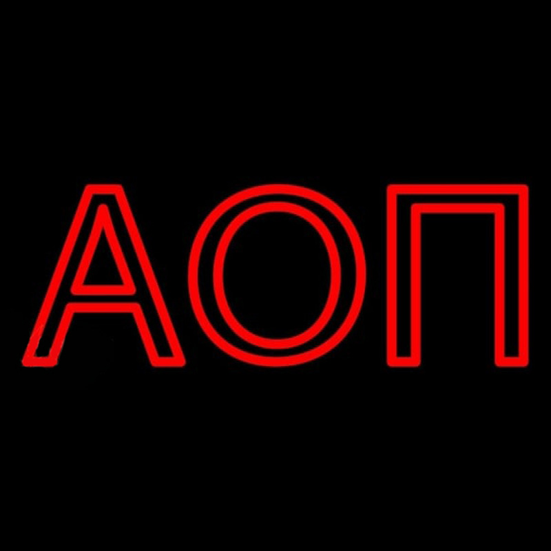 Alpha Omicron Pi Neonskylt