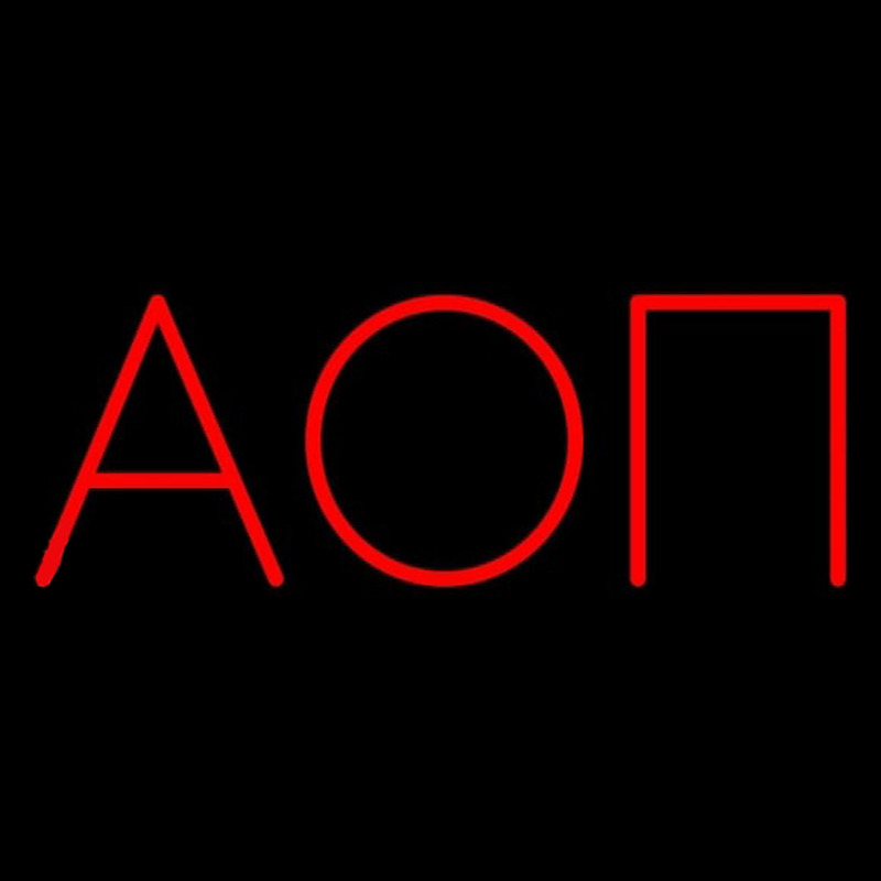 Alpha Omicron Pi Neonskylt