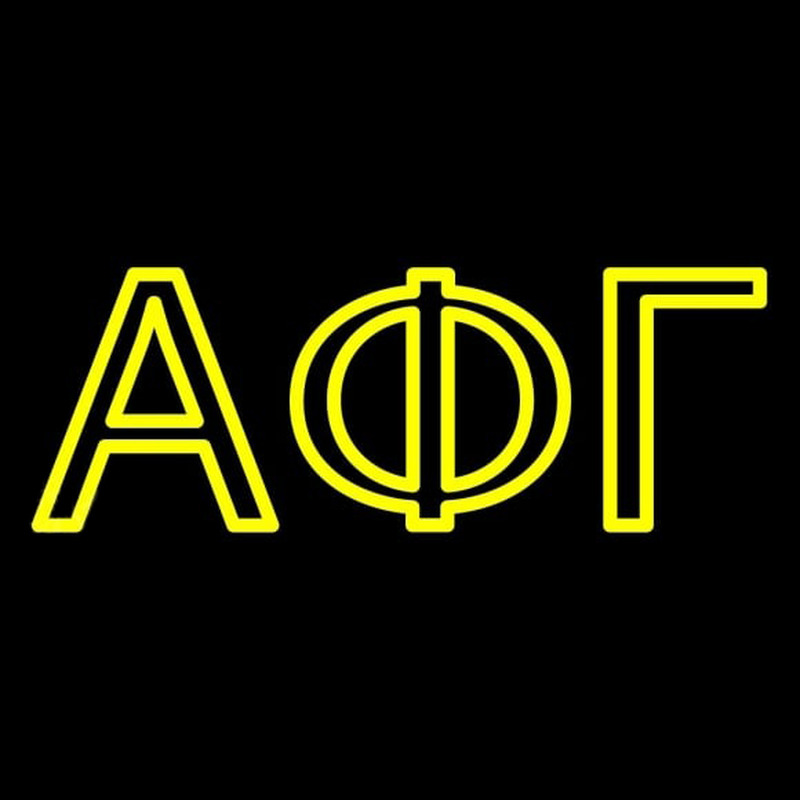 Alpha Phi Gamma Sorority Neonskylt