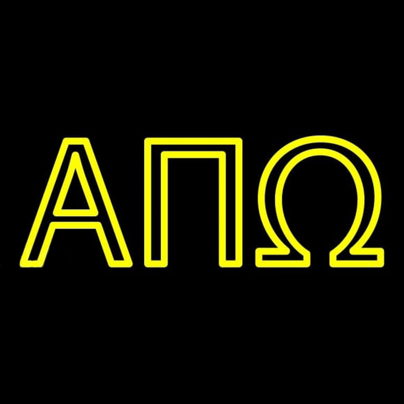 Alpha Pi Omega Neonskylt