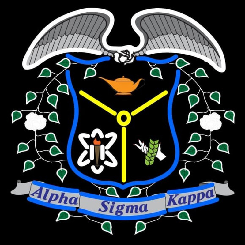 Alpha Sigma Kappa Logo Neonskylt