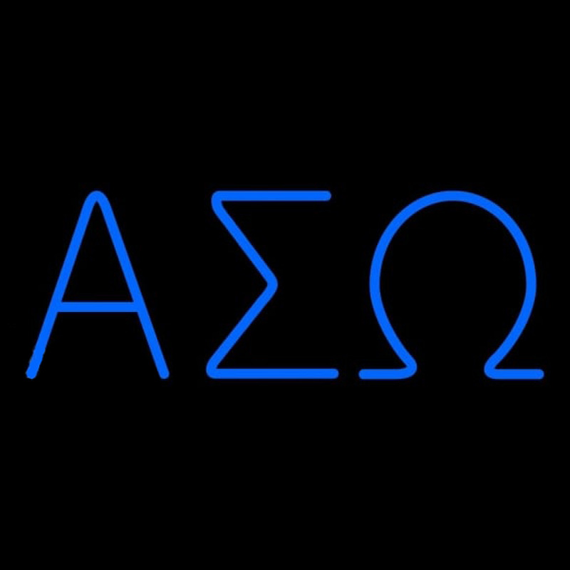 Alpha Sigma Omega Latina Greek Neonskylt