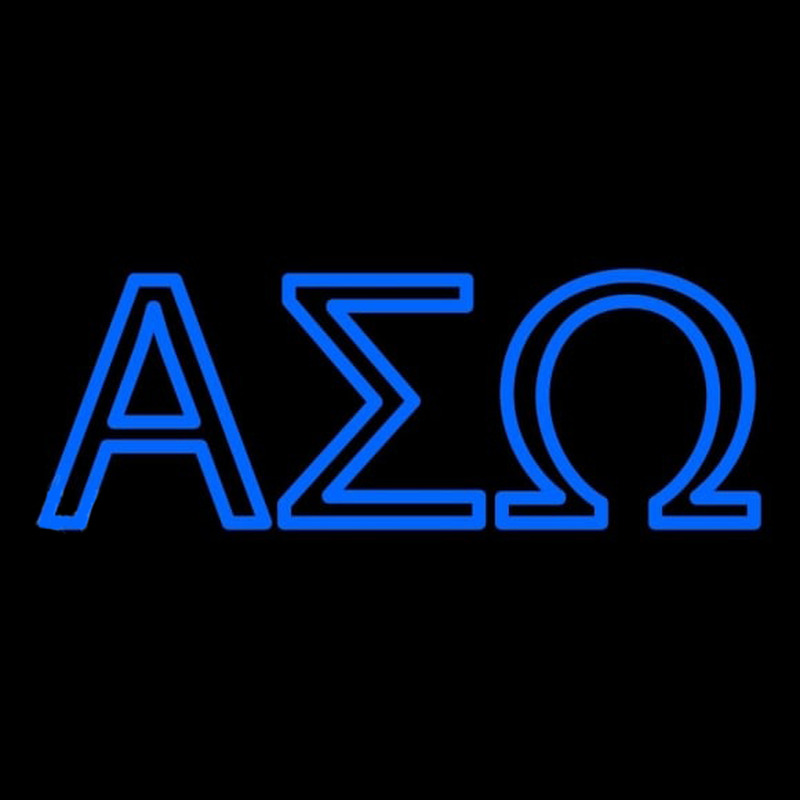 Alpha Sigma Omega Latina Greek Neonskylt