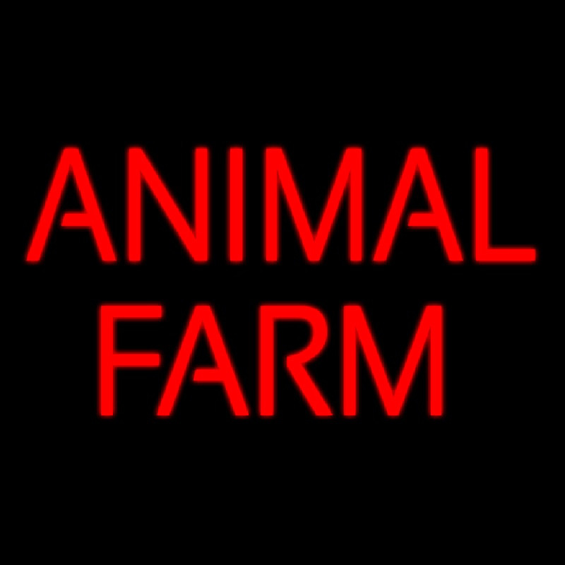 Animal Farm Block Neonskylt