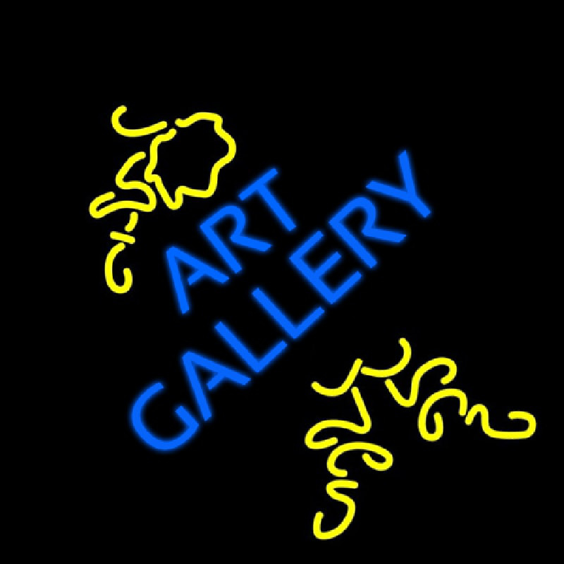 Art Gallery With Art Neonskylt