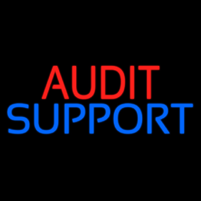 Audit Support Neonskylt