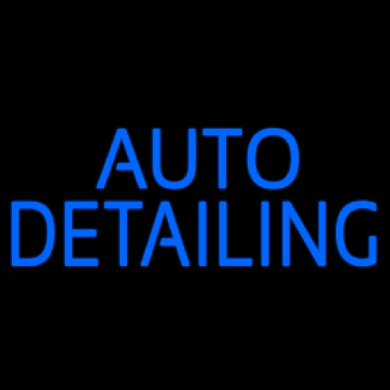 Auto Detailing Blue Neonskylt