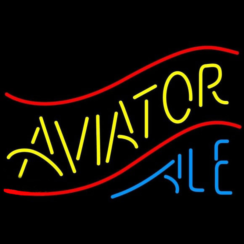 Aviator Ale Beer Sign Neonskylt