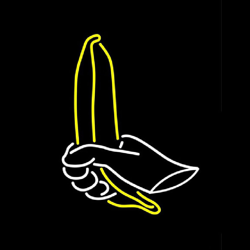Banana In Hand Neonskylt