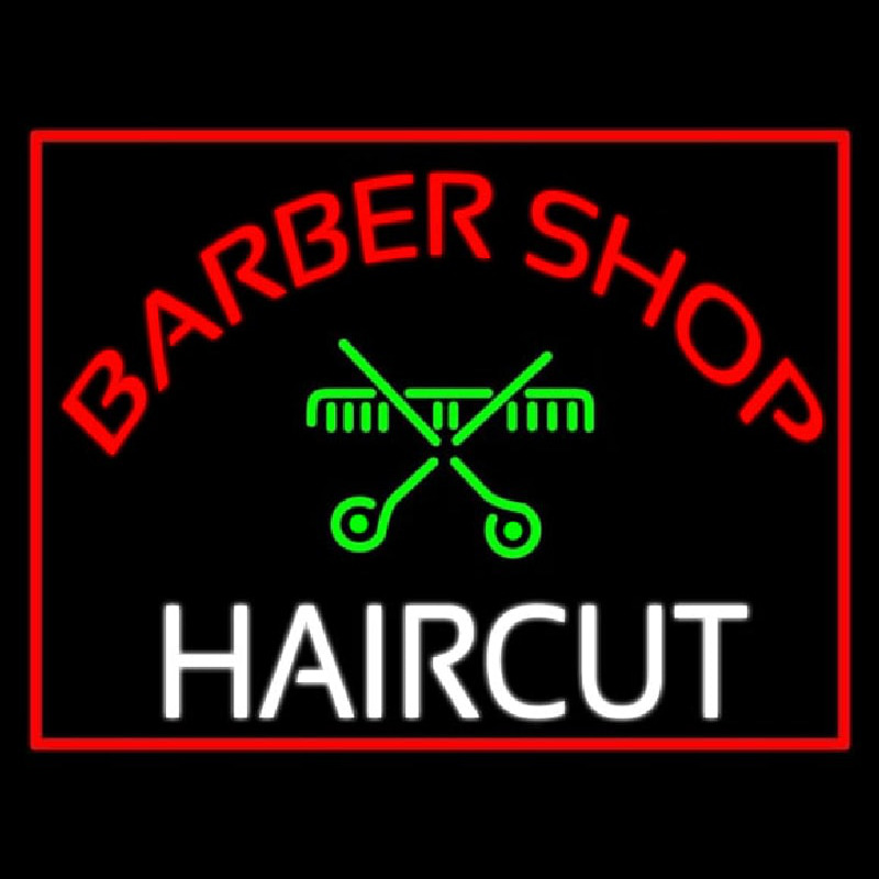 Barbershop Haircut Neonskylt