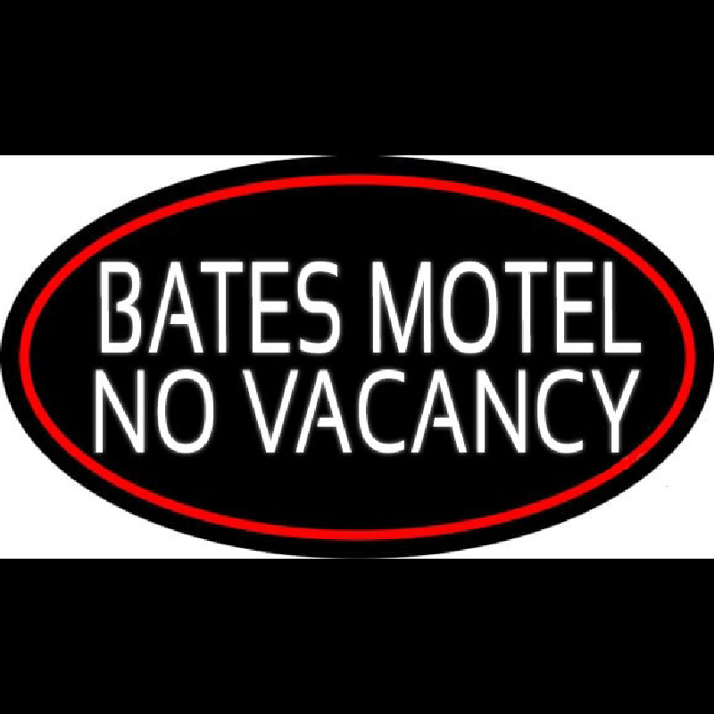 Bates Motel No Vacancy Neonskylt