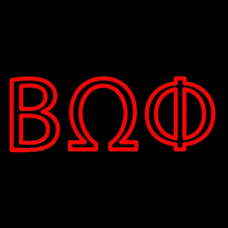 Beta Omega Phi Neonskylt