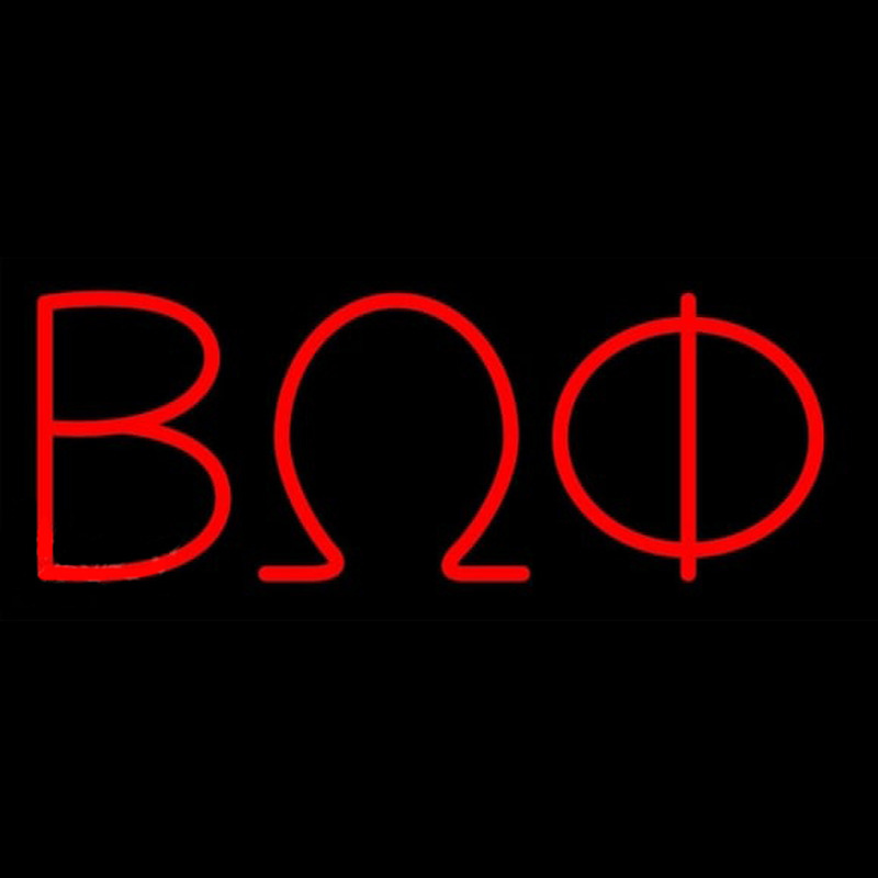 Beta Omega Phi Neonskylt