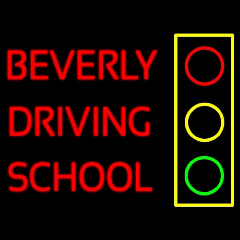 Beverly Driving School Neonskylt