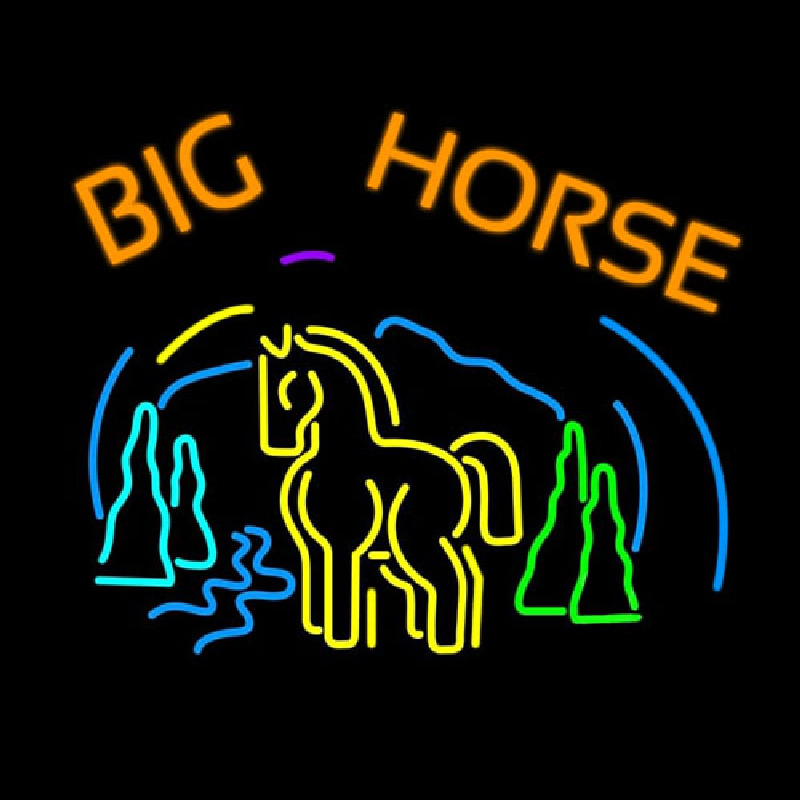 Big Horse Neonskylt