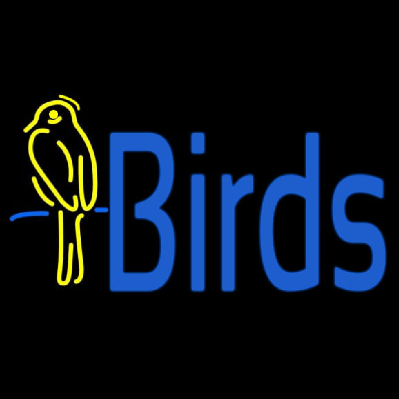 Birds With Logo Neonskylt