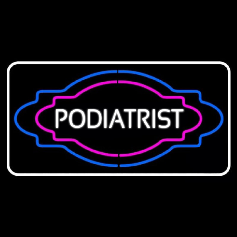 Block Podiatrist Neonskylt