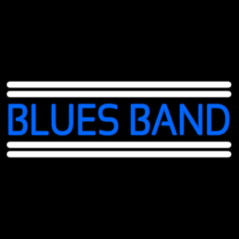 Blue Blues Band Neonskylt