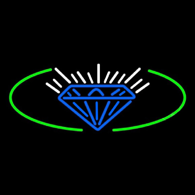 Blue Diamond Logo Neonskylt