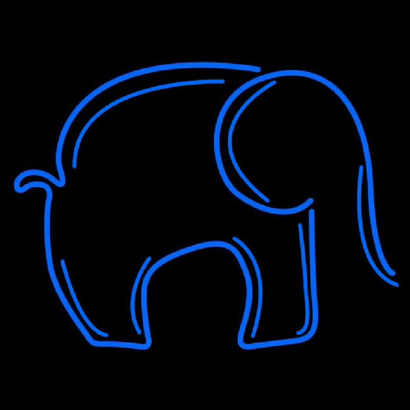 Blue Elephant Neonskylt