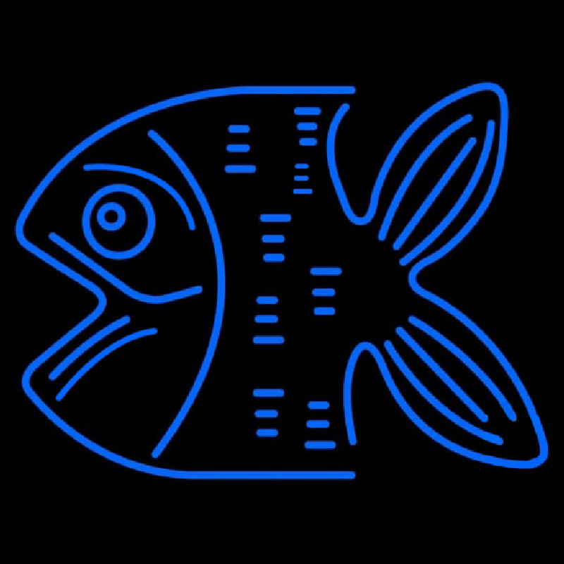 Blue Fish Neonskylt