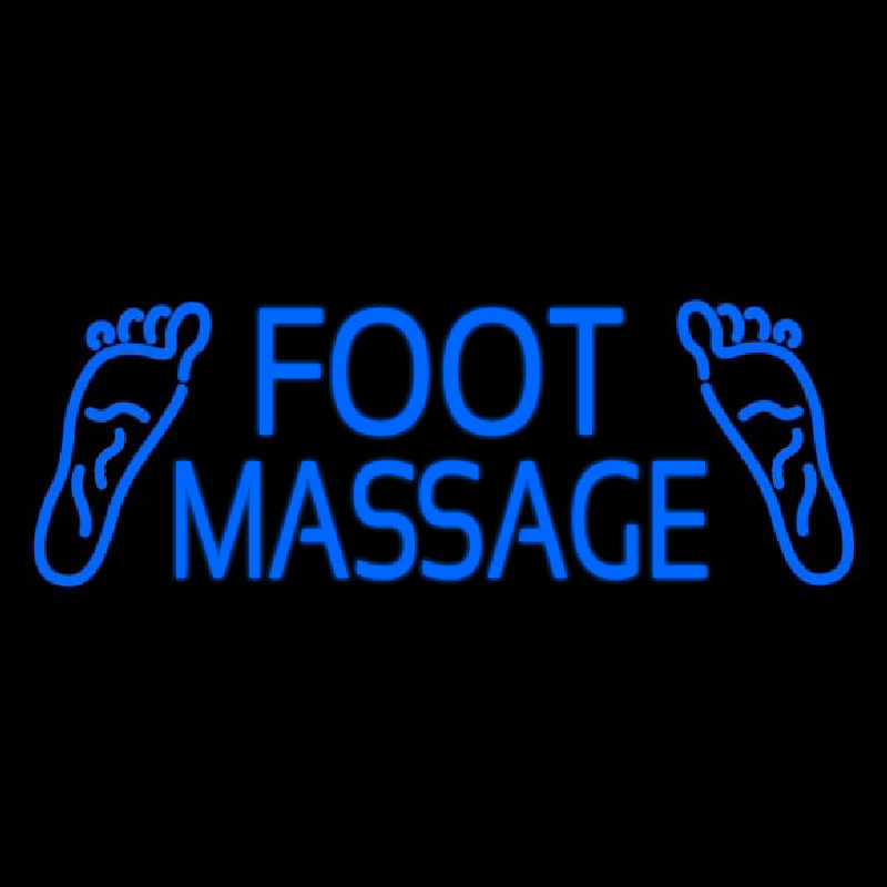 Blue Foot Massage Neonskylt