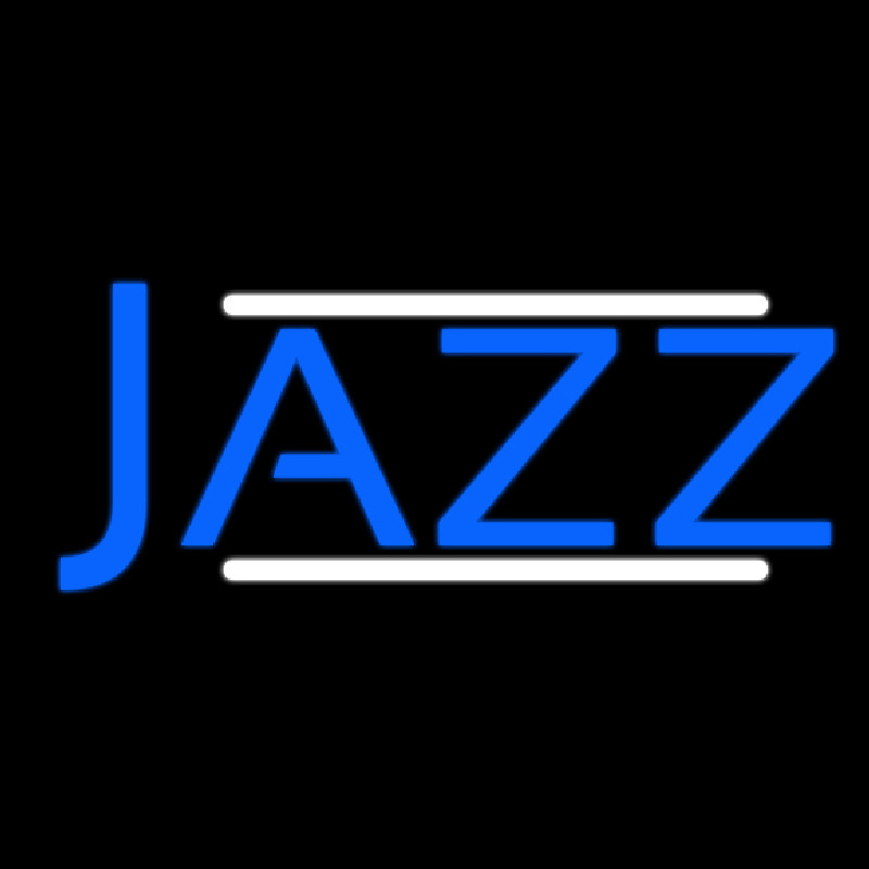 Blue Jazz Block Double Line Neonskylt