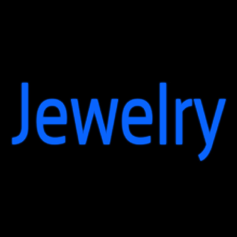 Blue Jewelry Neonskylt