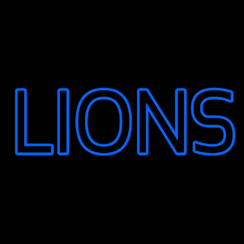 Blue Lions Neonskylt