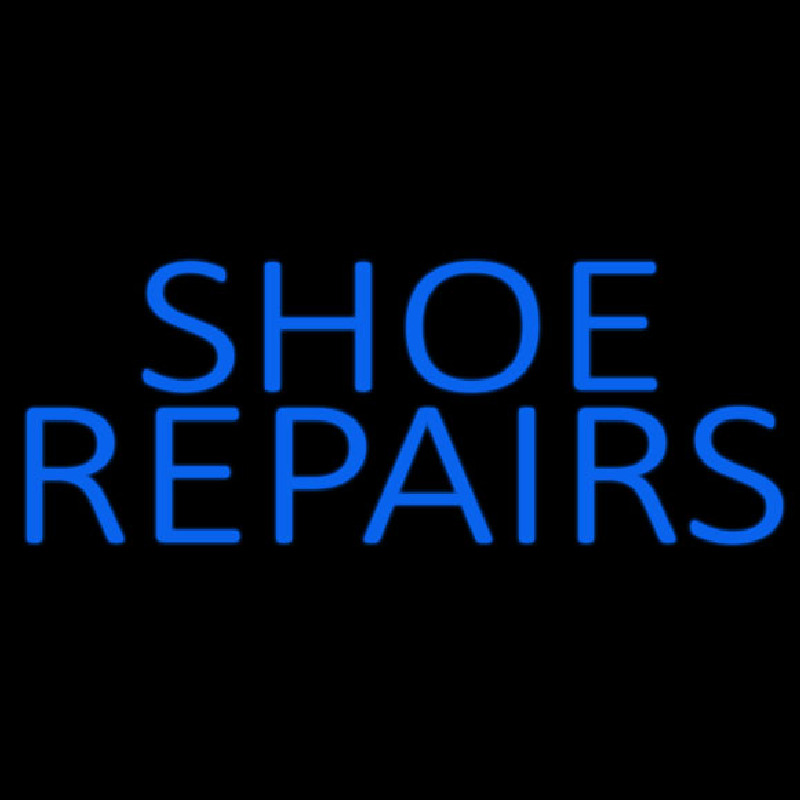 Blue Shoe Repairs Neonskylt