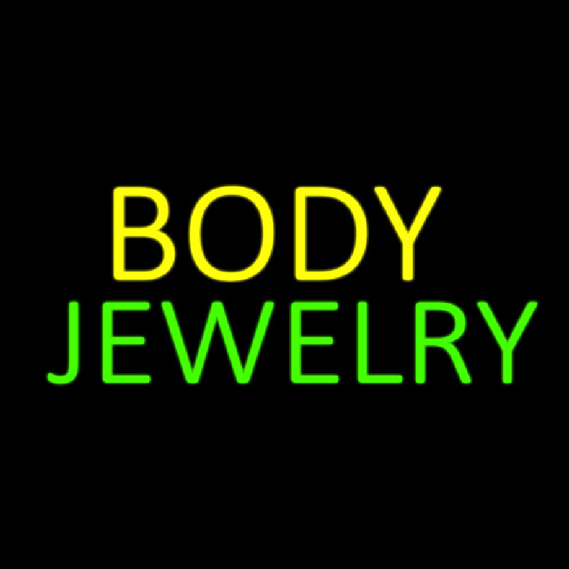 Body Jewelry Block Neonskylt