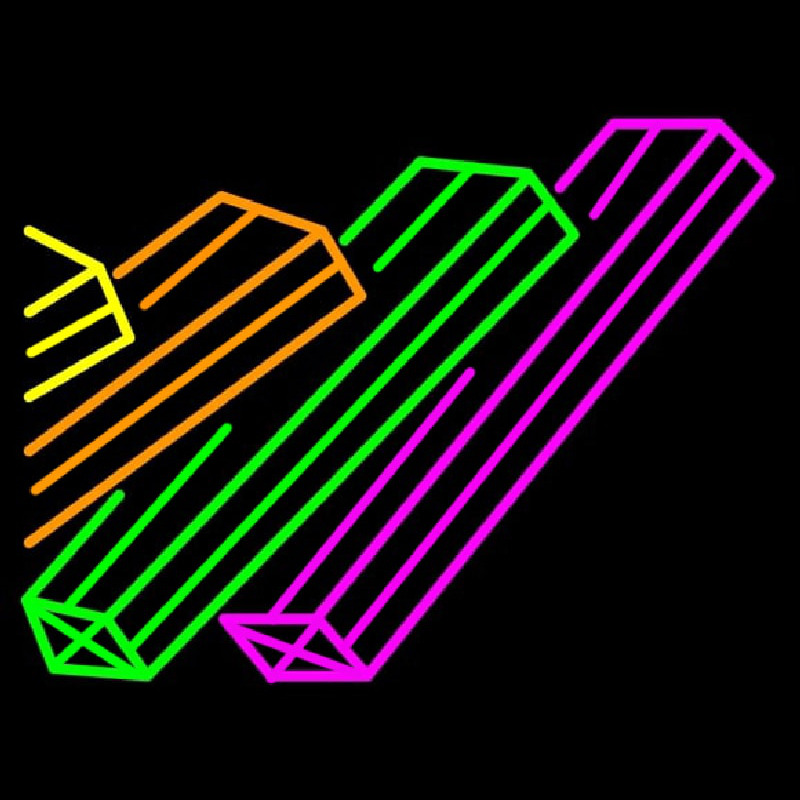 Books Multicolor Logo Neonskylt