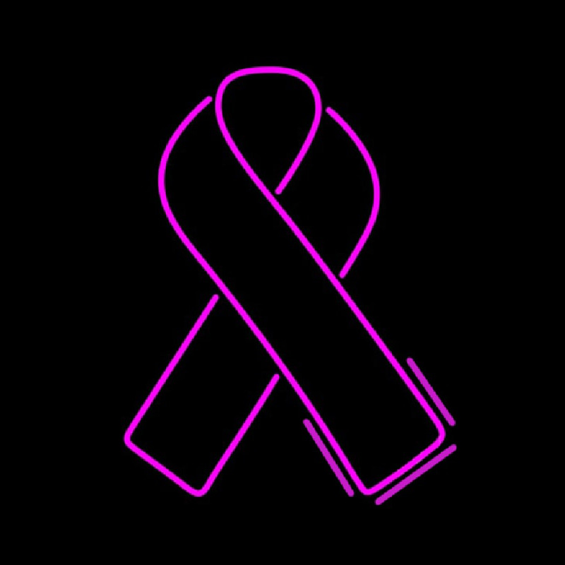 Breast Cancer Ribbon Neonskylt