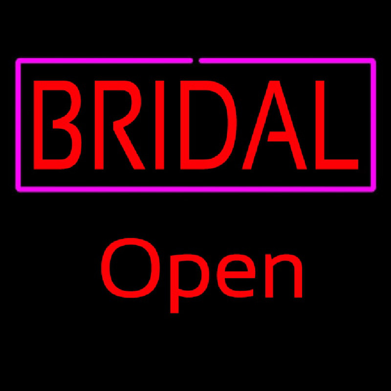 Bridal Red Open Neonskylt