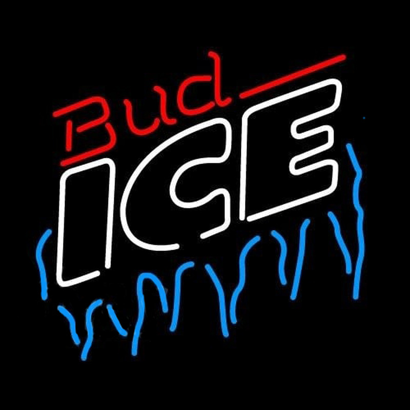 Bud Ice Icicles Beer Sign Neonskylt