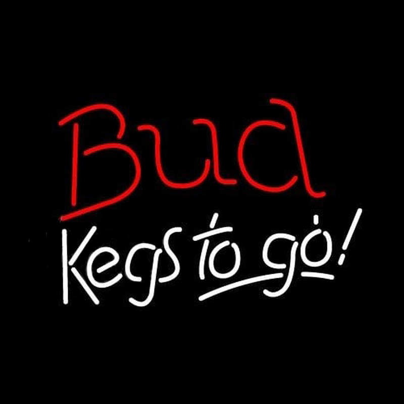 Bud Kegs To Go Beer Sign Neonskylt