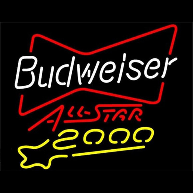 Budweiser All Star 2000 Beer Sign Neonskylt