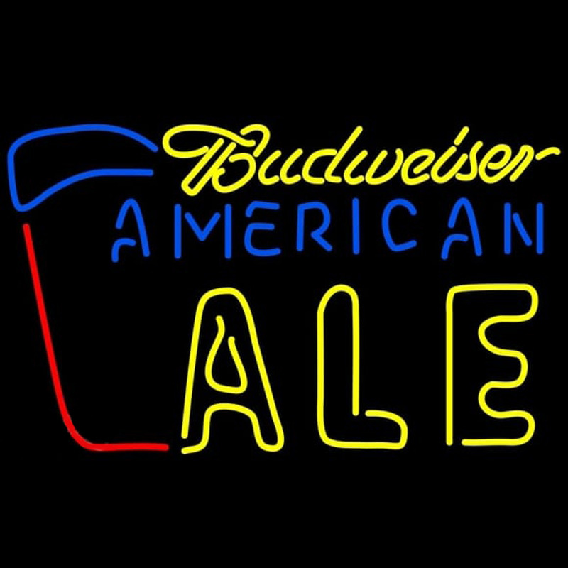 Budweiser American Ale Beer Sign Neonskylt