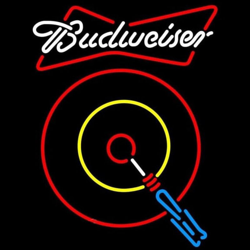 Budweiser Dart Beer Sign Neonskylt