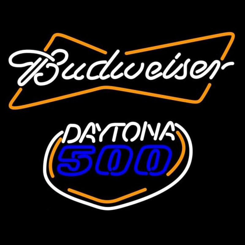 Budweiser Daytona 500 Beer Sign Neonskylt