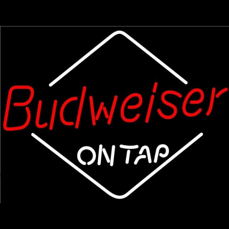 Budweiser Diamond On Tap Beer Sign Neonskylt